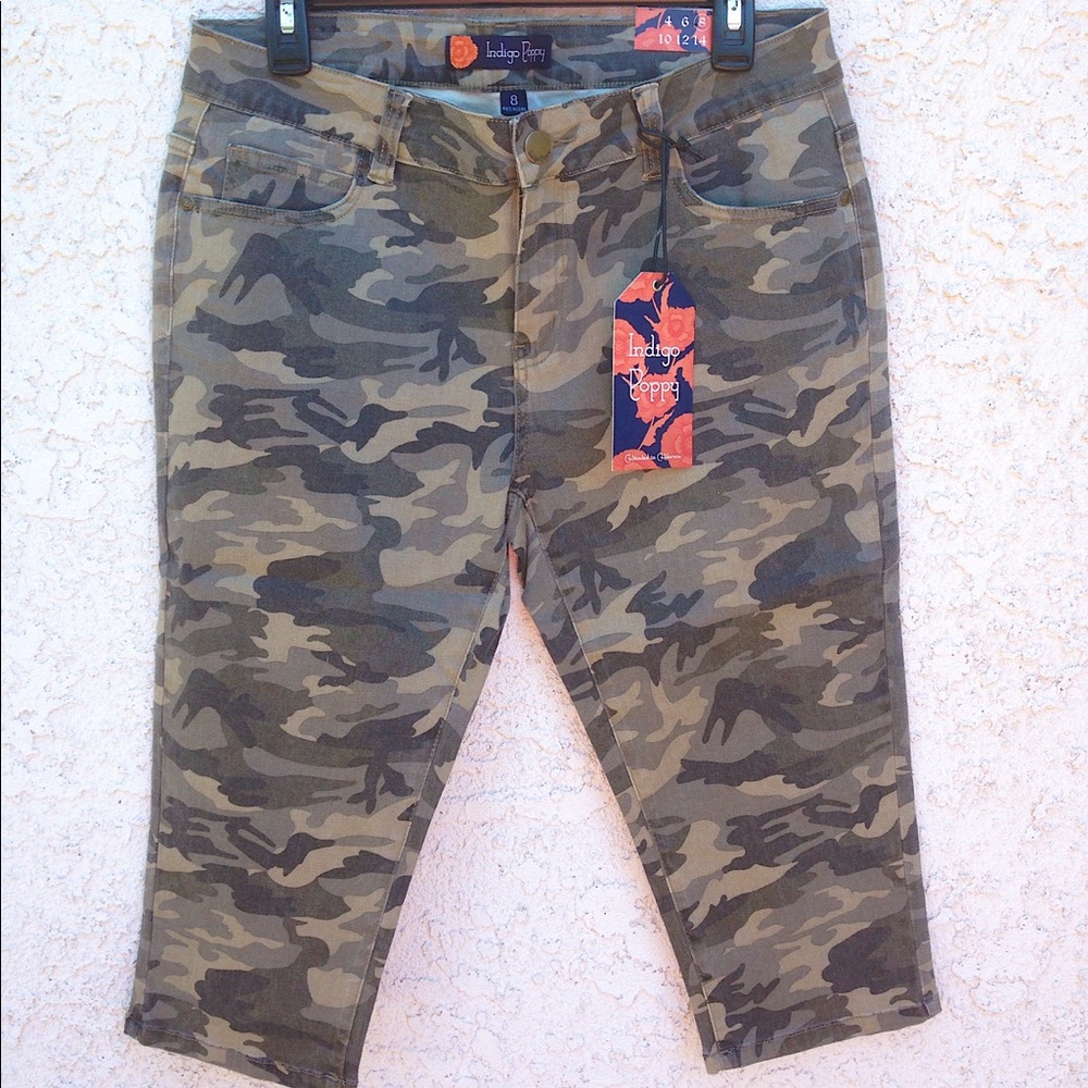 Indigo Poppy cargo pants